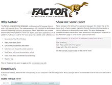 Tablet Screenshot of factorcode.org